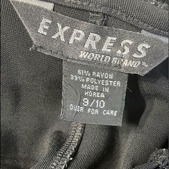 Vintage 90s Y2k Express World Brand Mini Dress Flapper Fringe 9/10 - Picture 5 of 5